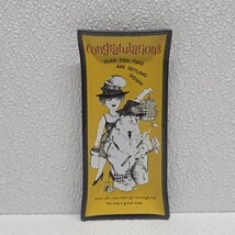 Vintage Houze Art Congratulations on Settling Down Glass Ashtray Trinket... - €11,02 EUR