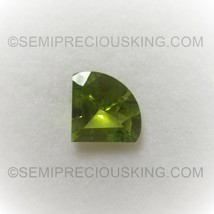 Natural Peridot Pie Fancy Cut 12x10mm Parrot Green Color VS Clarity Loose Gemsto - £344.40 GBP