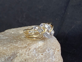 Vtg 10K Yellow Gold Diamond Ring 4.28g Fine Jewelry Sz 5.75 Band Baguett... - £199.54 GBP