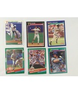 Lot of 6 Baseball Cards 1990-91 Tony Fernandez Tom Herr Mike Kingery Ron... - £8.64 GBP