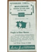 Lackawanna Maplewood Railroad Local Time Table  Dec. 1 1953  Newark to N... - $8.13 CAD