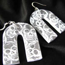 Skull Design Polymer Clay Earrings Casual Fashion Jewelry For women - £16.87 GBP
