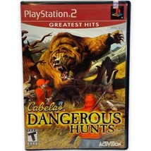 Cabela&#39;s Dangerous Hunts Greatest Hits Playstation 2 PS2 Complete In Box CIB - £6.16 GBP