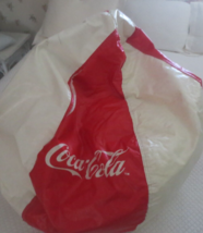 Coca-Cola  RED AND WHITE BEAN BAG CHAIR USED - $29.21