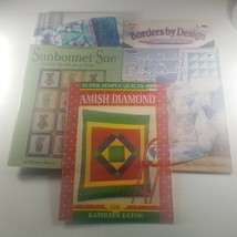 Quilting Book Lot of Five Twisted Classics Sunbonnet Sue Baby Amish Borders - £11.00 GBP