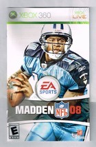 Microsoft XBOX 360 Madden 08 Replacement Instruction Manual ONLY - $9.70