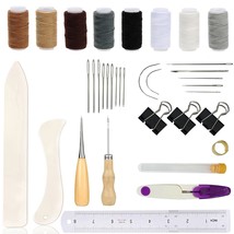 35 Pieces Bookbinding Kit Starter Tools Set For Diy Bookbinding Crafts A... - $15.99