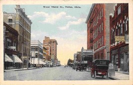 West Third Street Tulsa Oklahoma 1916 postcard - £5.91 GBP