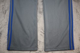 Adidas Pants Mens Medium Gray Lightweight Athletic Elastic Drawstring Waist - $29.68