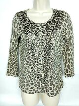 Pre-loved Partner

Chicos Women's Cardigan Sweater Size 0 Leopard Print ... - $20.79