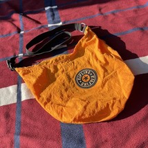 Orange Shoulder Crossbody Tote Bag  Rare Kipling bright pumpkin adjustab... - $125.00