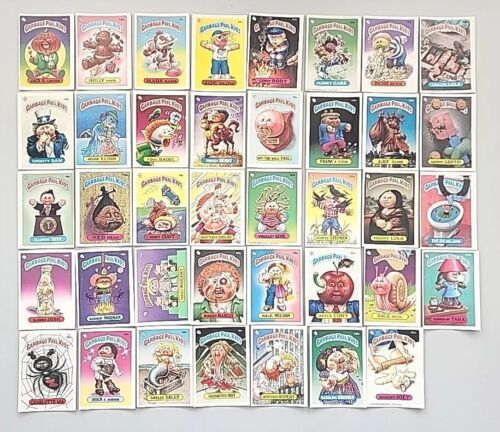 Primary image for Vintage 1986 Series A Topps Garbage Pail Kids lot of 39 Stickers PB55