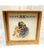 Anne Klein Gold Blue Green Crystal Enamel Fish Brooch Pin - NEW UNOPENED - $34.77 CAD