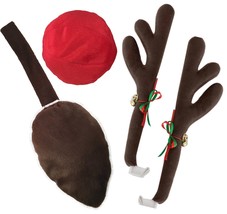 KOVOT Reindeer Car Set: Includes Car Jingle Bell Antlers Antlers, Nose, and Tail - £17.49 GBP
