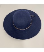Wallaroo Hat Company Women&#39;s Navy Wool Felt Wide Brim Sun Hat UPF 50+ NWT - $50.00