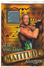 2003 Fleer WWE &quot;Rob Van Dam&quot; Matitude Card W/Event-Used Ring Mat (Mint) {4040} - £7.00 GBP