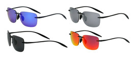 Flex High Quality Polarized Sport Rimless Classic Square Sunglasses Retro Casual - £8.75 GBP