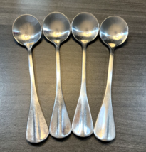 Set Of Four Stainless Steel Small 5 Inch Round Children&#39;s Spoons Sherbert - $14.35
