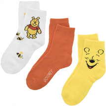 Winnie The Pooh Beary Cute Fuzzy Crew Socks 3-Pair Box Set Multi-Color - $19.98