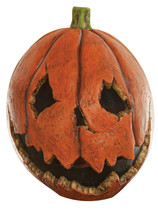 Adult Scary Last Night Pumpkin Halloween Mask Orange - £77.89 GBP