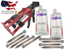 2-3M 08115 Panel Bond Adhesive + Applicator Gun 08571 + 9  Mixing Nozzle... - $183.14
