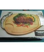 &quot;Winsome&quot; Large Tray Wood And Silverplate Turkey Shape 25 X 16&quot; ^^^ - €63,33 EUR
