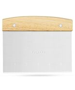 Vutyvve Dough Scraper Set, Wooden Handle Stainless Steel + 2 Plastic, 3 Pc - €5,65 EUR