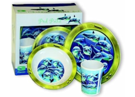 Dolphin 3-Piece Children&#39;s Dish Set - £15.98 GBP