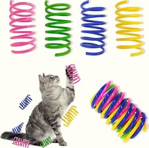 AGYM Colorful Plastic Spring Cat Toys, 30 Pack Spiral Springs for Indoor Cats to - £6.47 GBP