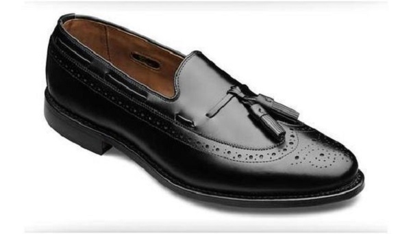 Handmade Men's black tassel loafers, summer fringed casual men's leather shoes
