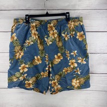 Tommy Bahama Swim Trunk Paradise Nation Floral Pineapple Board Shorts Size XL - $17.75