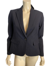 NWT Ann Taylor Blue One Button Lined Blazer Size 2 - $47.49