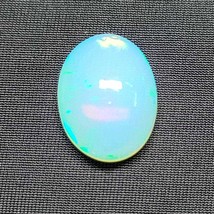 Opal Oval Shape Stone, Natural Ethiopian Opal Cabochon Welo Fire Opal Lo... - $125.00