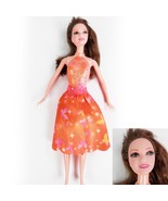 2013 Barbie & The Secret Door Budget Nori BLP29 Brunette Cut Hair Orange Skirt - $4.99