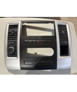 2009 2010 2011 2012  ram 1500 silver / black radio dash trim bezel 4X4 s... - $138.59