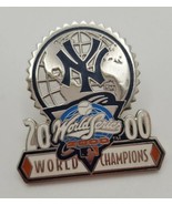 Vintage 2000 New York Yankees World Series World Champions Globe Lapel H... - £19.30 GBP