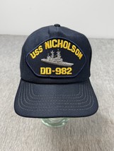 Vintage US Navy Hat Cap USS Nicholson DD-982 Ship Veteran Vet Mens Snap ... - $24.74