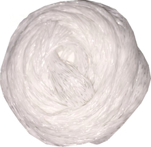 White Candy Lei Net Poly Tubing Wrapper Hawaii School Graduation Craft Netting - £6.05 GBP