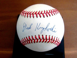 Dick Kryhoski 1959 New York Yankees Tigers Signed Auto Vintage Oal Baseball Jsa - £156.60 GBP