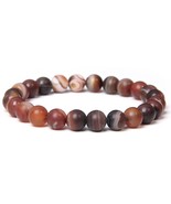 Natural Stone Bracelets Bracelet Women Men Stone Mala Beads Charms Medit... - $14.51