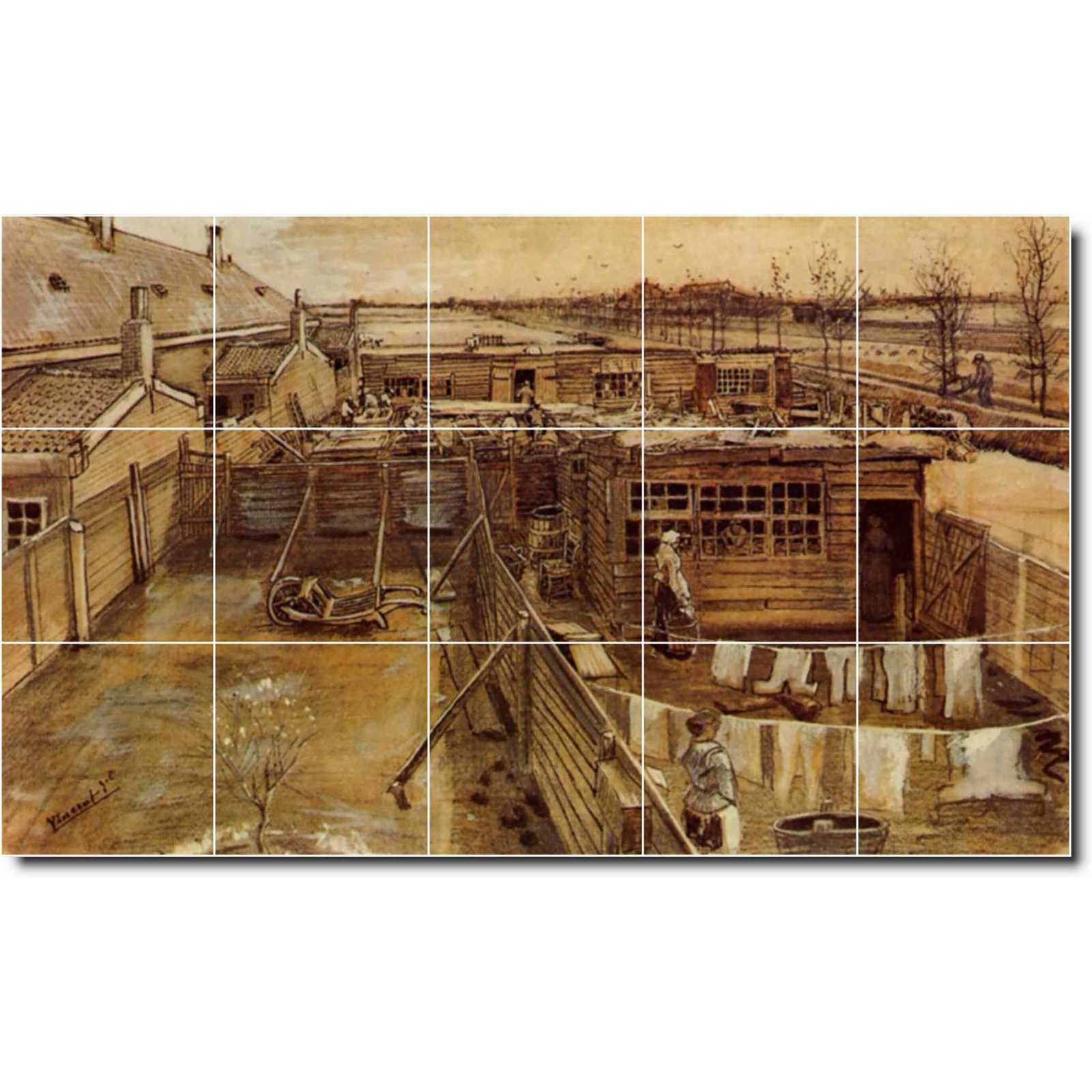 Vincent van gogh carpenters workshop seen from the artists studio