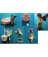 BUTTERFLIES FAIRIES INSPIRATIONAL FIGURINES ORNAMENT VOTIVE LOVE -NEW- P... - $85.99