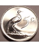South Africa 1988 5 Cents Rare Proof~Only 7,250 Ever Minted~Blue Crane~F... - £7.43 GBP