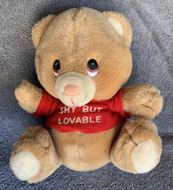 Vintage Russ Berrie Teddy Bear Plush “Shy But Loveable” T-Shirt #1769 Korea - £12.33 GBP