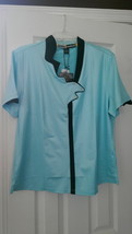 NWT Ladies Jamie Sadock Cloud 9 AQUA Short Sleeve Golf Shirt sizes S &amp; M $89 - £23.46 GBP