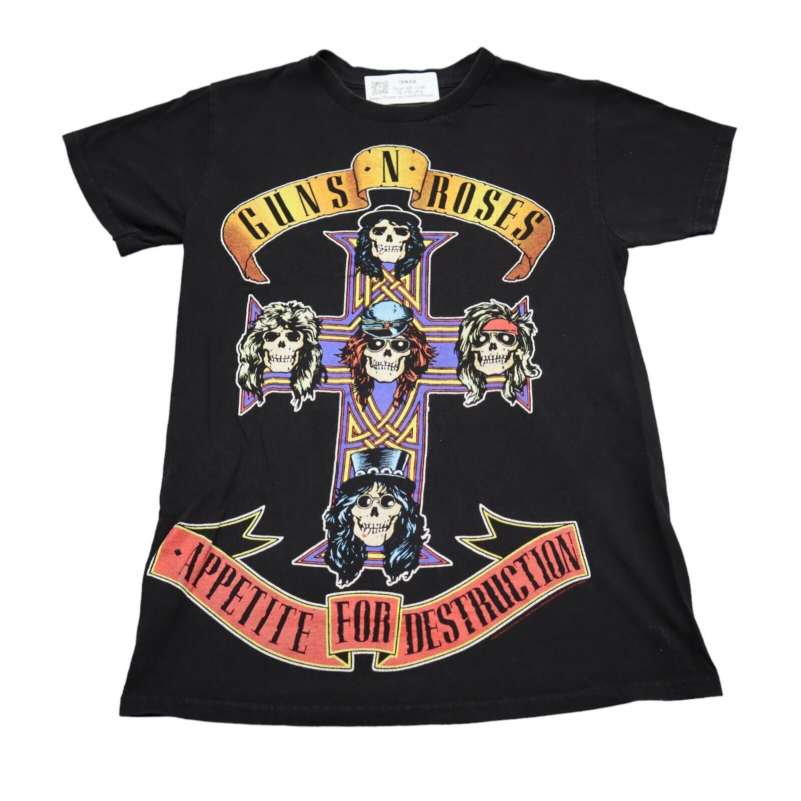 Primary image for Guns N Roses Shirt Womens S Black Short Sleeve Crew Neck Graphic Print Tee