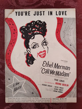 RARE Sheet Music Your&#39;e Just In Love Ethel Merman Call Me Madam Irving Berlin - £12.94 GBP