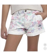 Levi&#39;s Girls Boys Shorts Multicolor Floral Pockets Midrise Elastic Waist - $34.99