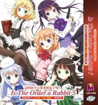 Anime DVD Is the order a Rabbit? Season 1 + 3 + MOVIE Complete Box Set - £26.61 GBP