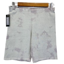 NEW Love and Peace by J.O Womens S Bike Shorts Tie Dye Gray Mauve Purple Active - £11.63 GBP